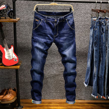 Load image into Gallery viewer, Stretch Denim Pants Solid Slim Fit Jeans