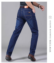 Load image into Gallery viewer, Business Casual Light Blue Elastic Force Fashion Jeans
