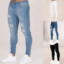 Load image into Gallery viewer, Men Solid Color Jeans
