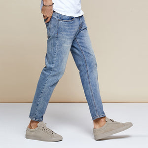 Autumn Cotton Blue Skinny Jeans Men