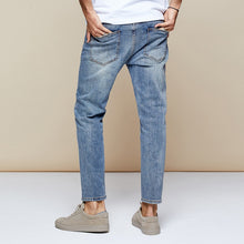 Load image into Gallery viewer, Autumn Cotton Blue Skinny Jeans Men
