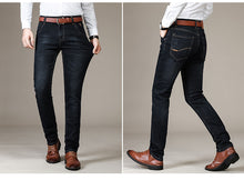 Load image into Gallery viewer, Business Fashion Classic Style Elastic Slim Trousers Jeans
