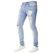 Load image into Gallery viewer, Men Solid Color Jeans
