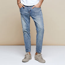 Load image into Gallery viewer, Autumn Cotton Blue Skinny Jeans Men
