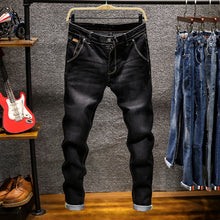 Load image into Gallery viewer, Stretch Denim Pants Solid Slim Fit Jeans
