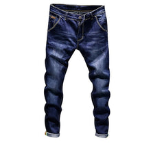 Load image into Gallery viewer, Stretch Denim Pants Solid Slim Fit Jeans
