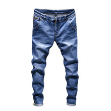 Load image into Gallery viewer, Stretch Denim Pants Solid Slim Fit Jeans
