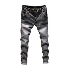 Load image into Gallery viewer, Stretch Denim Pants Solid Slim Fit Jeans

