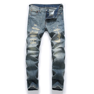 Fashion Retro Destroyed Men Jeans