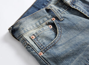 Fashion Retro Destroyed Men Jeans